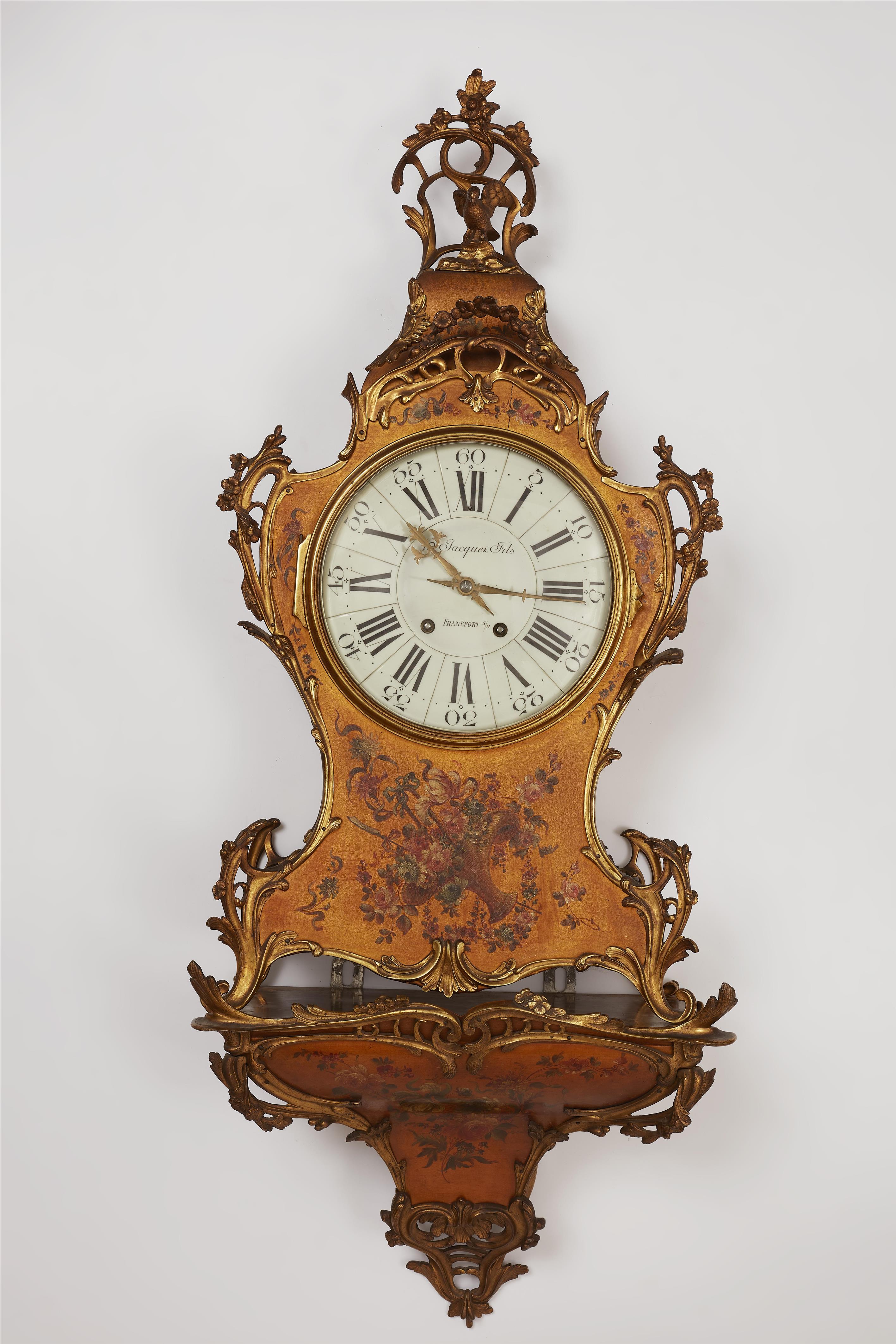 A German Rococo style cartel clock - image-1