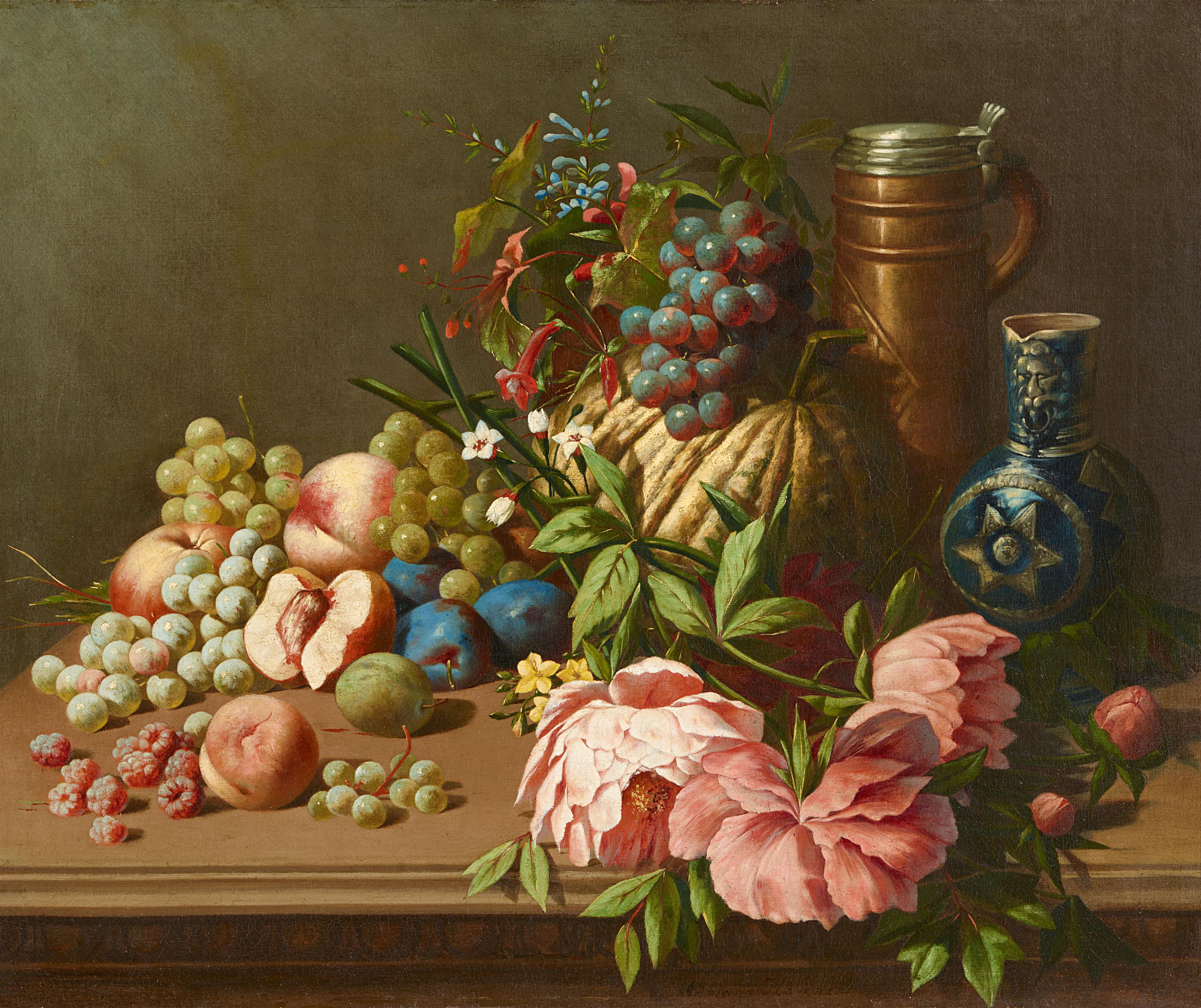 Adriana Johanna Haanen - Flower and Fruit Still Life - image-1
