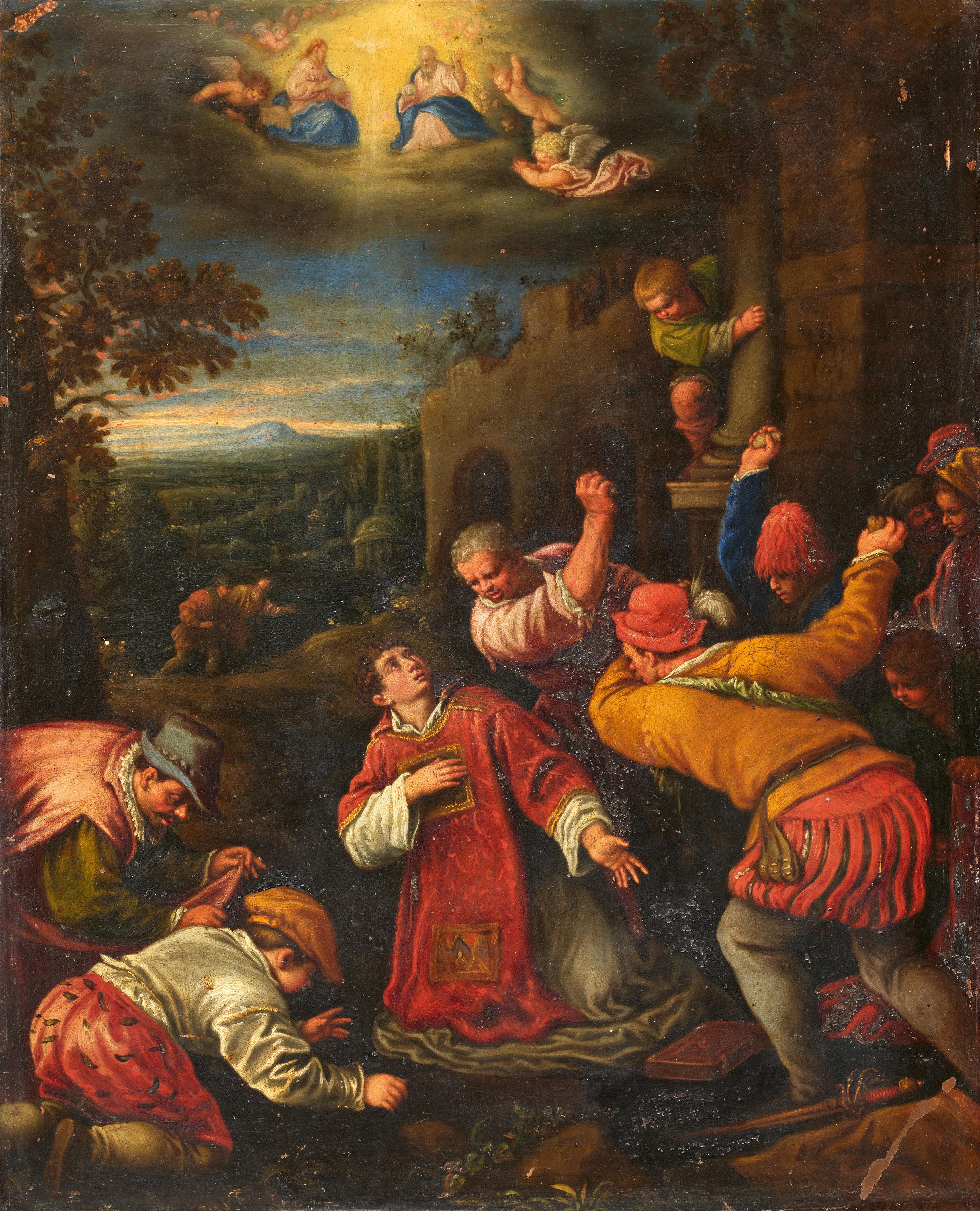 Francesco Bassano, der Jüngere, zugeschrieben - Steinigung des Hl. Stephanus - image-1
