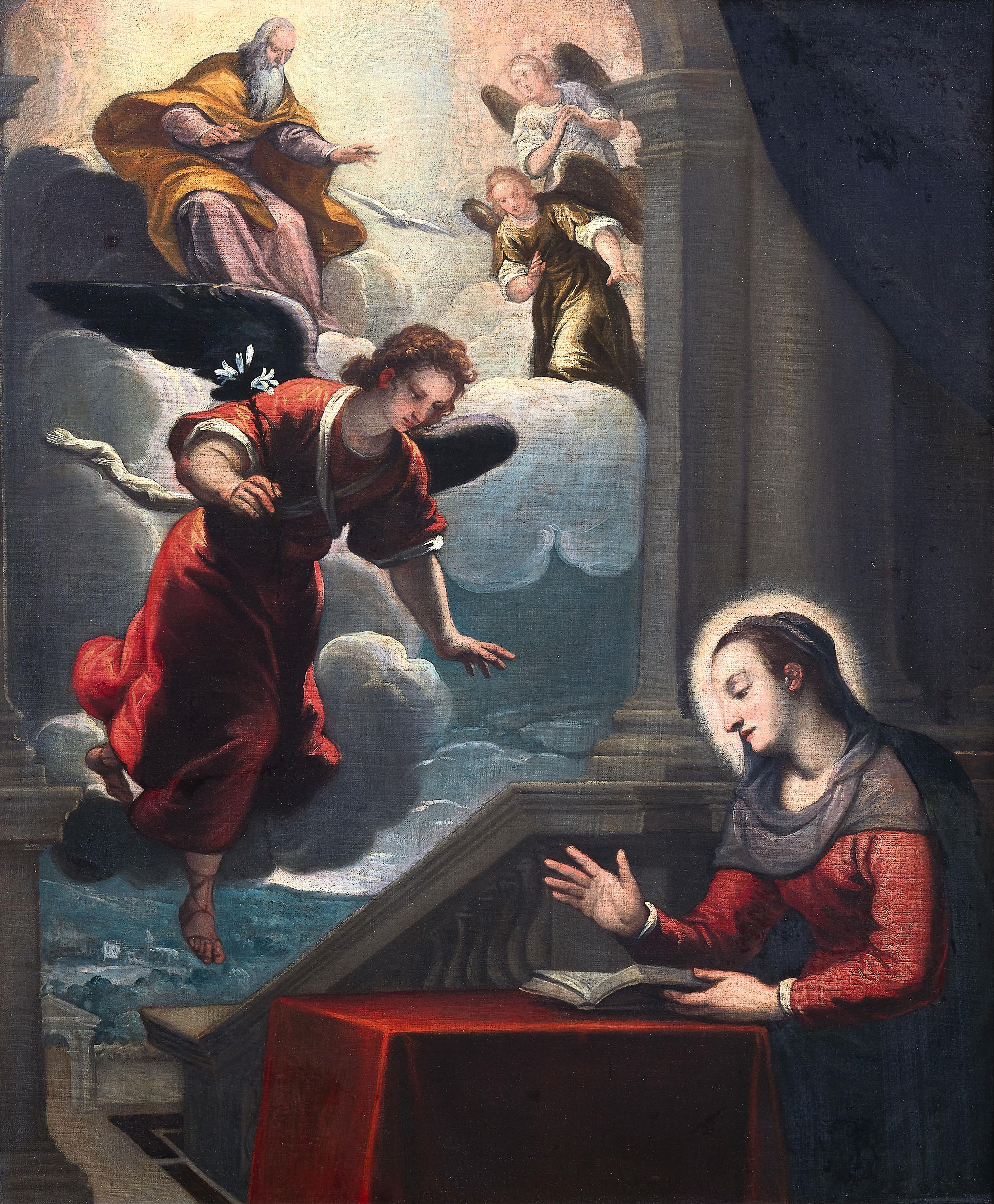 Jacopo Negretti, gen. Palma Il Giovane, Umkreis - Verkündigung Mariens - image-1
