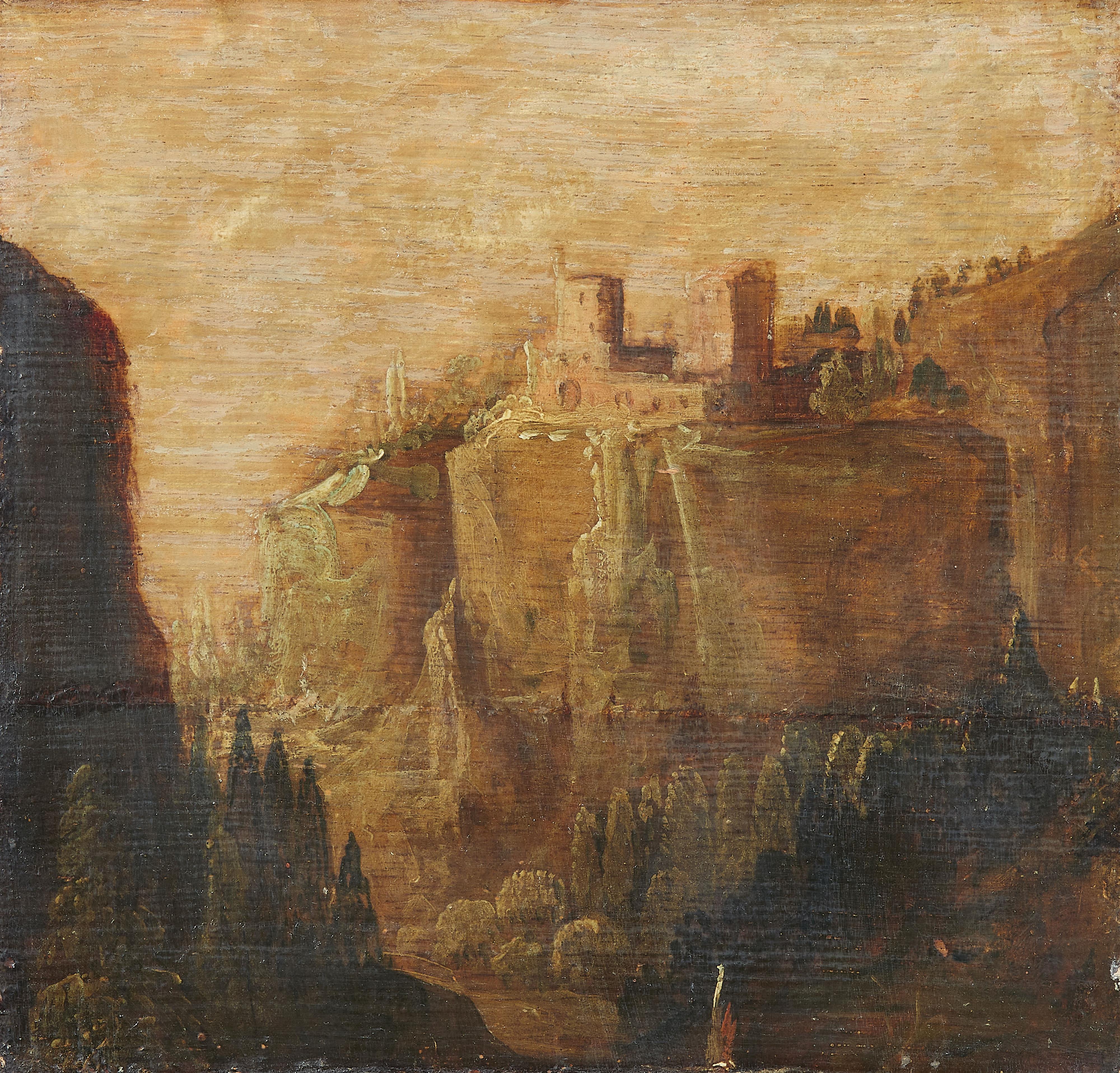 Hercules Segers, circle of - A Small Rocky Landscape - image-1