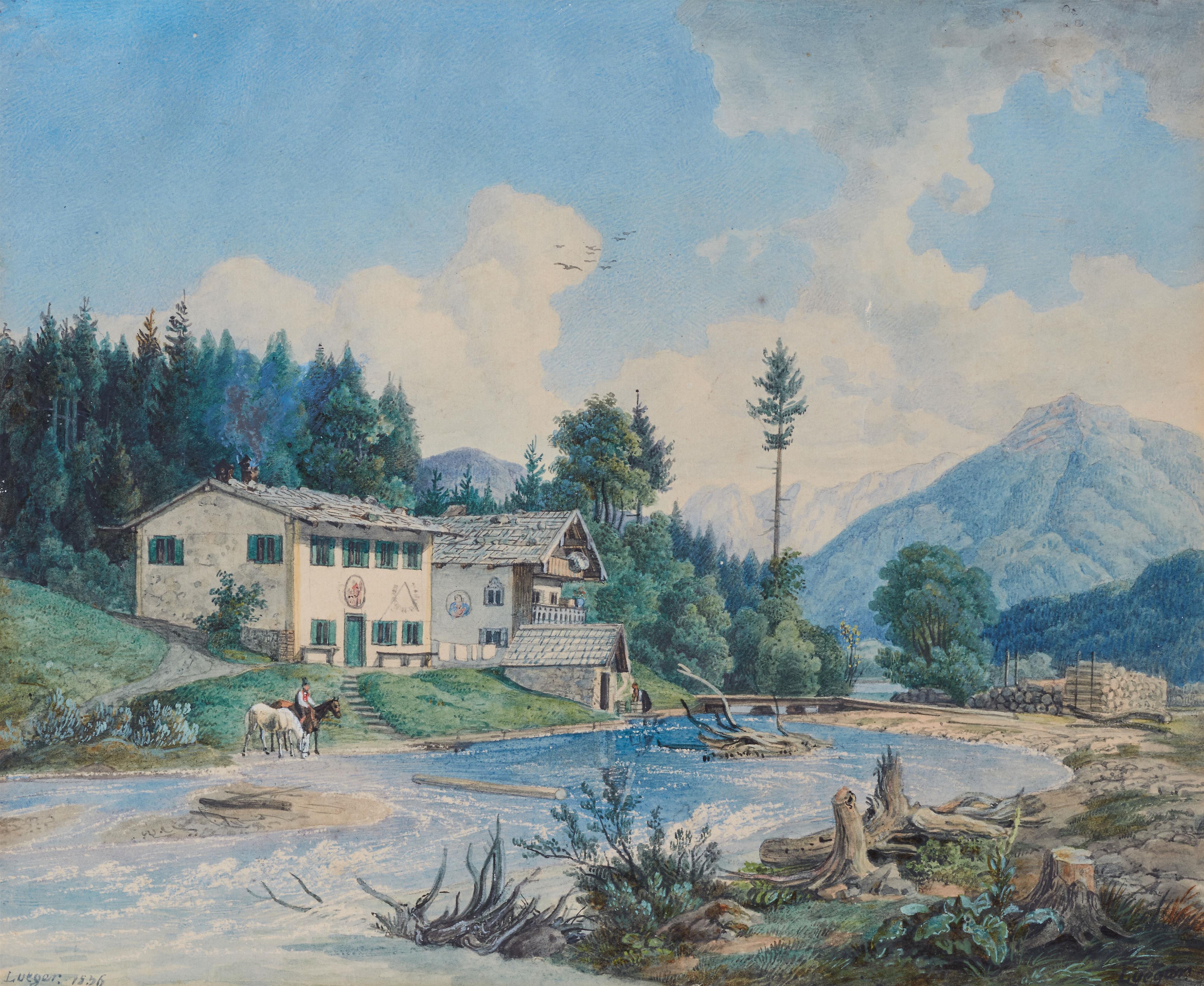 Michael Lueger - The Wirtshaus zum Beck on the Brunnenbach in the Jachenau - image-1