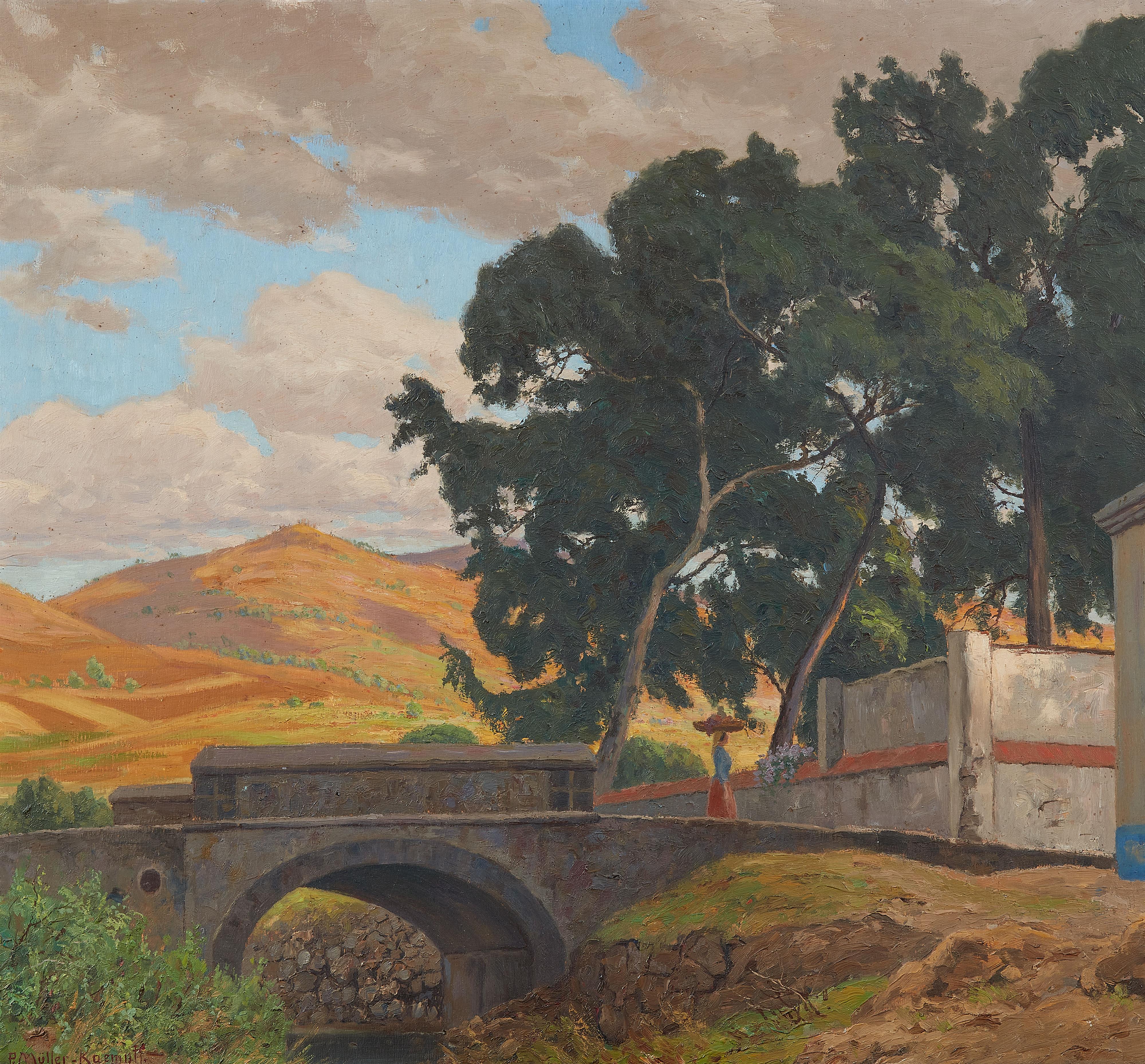 Paul Müller-Kaempff - Old Bridge in Tenerife - image-1