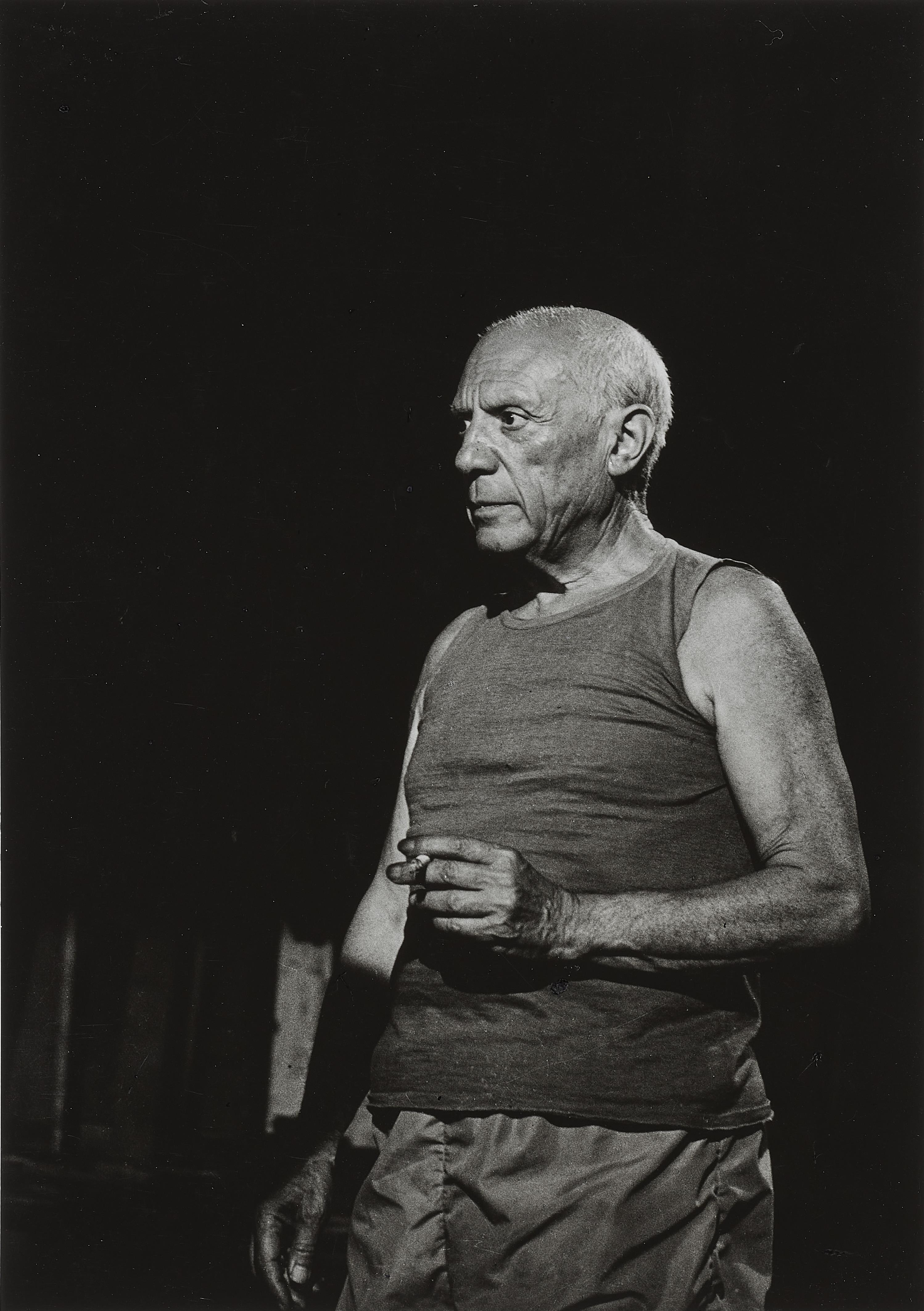André Villers - Pablo Picasso pendant le tournage de film de Clouzot, Nice - image-1