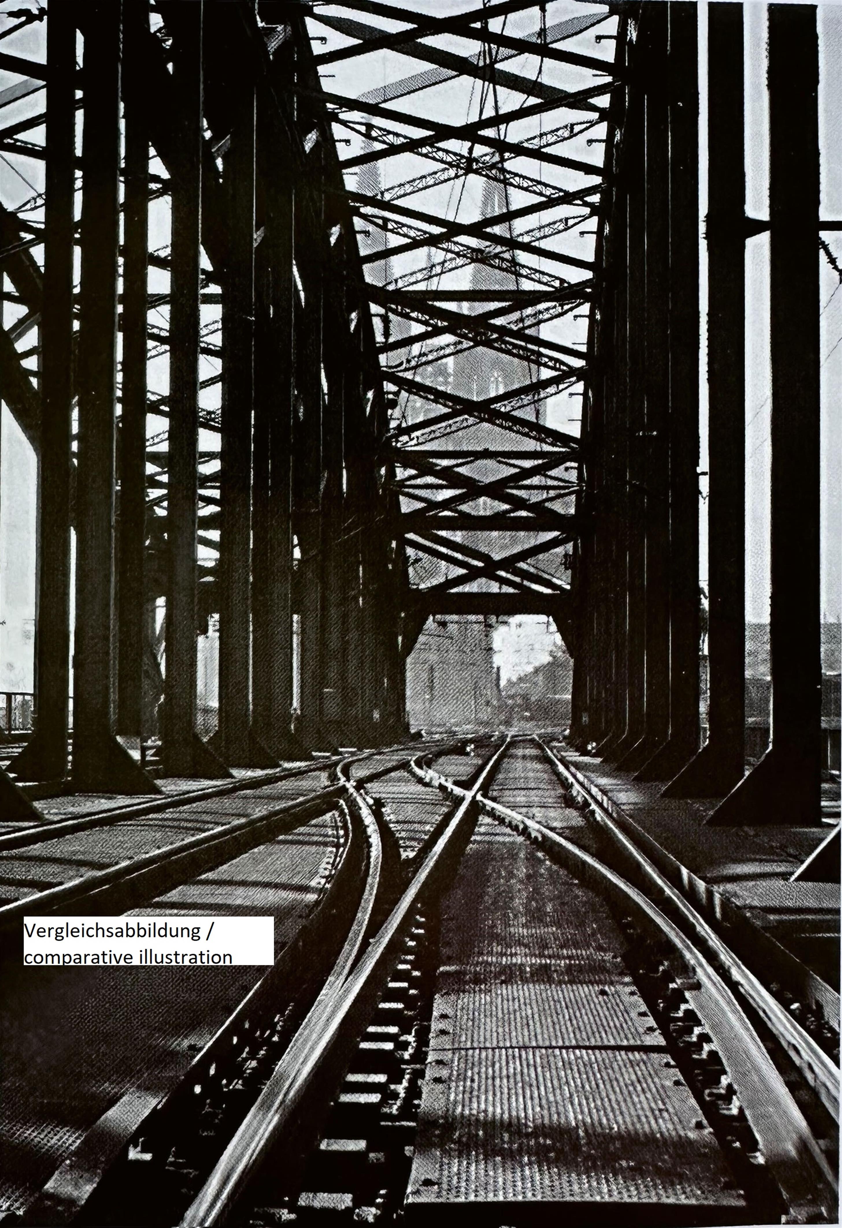 Ernst Ludwig Kirchner - Rheinbrücke in Köln (Hohenzollernbrücke). Verso: Drawing Zwei Mädchen im Tub - image-5