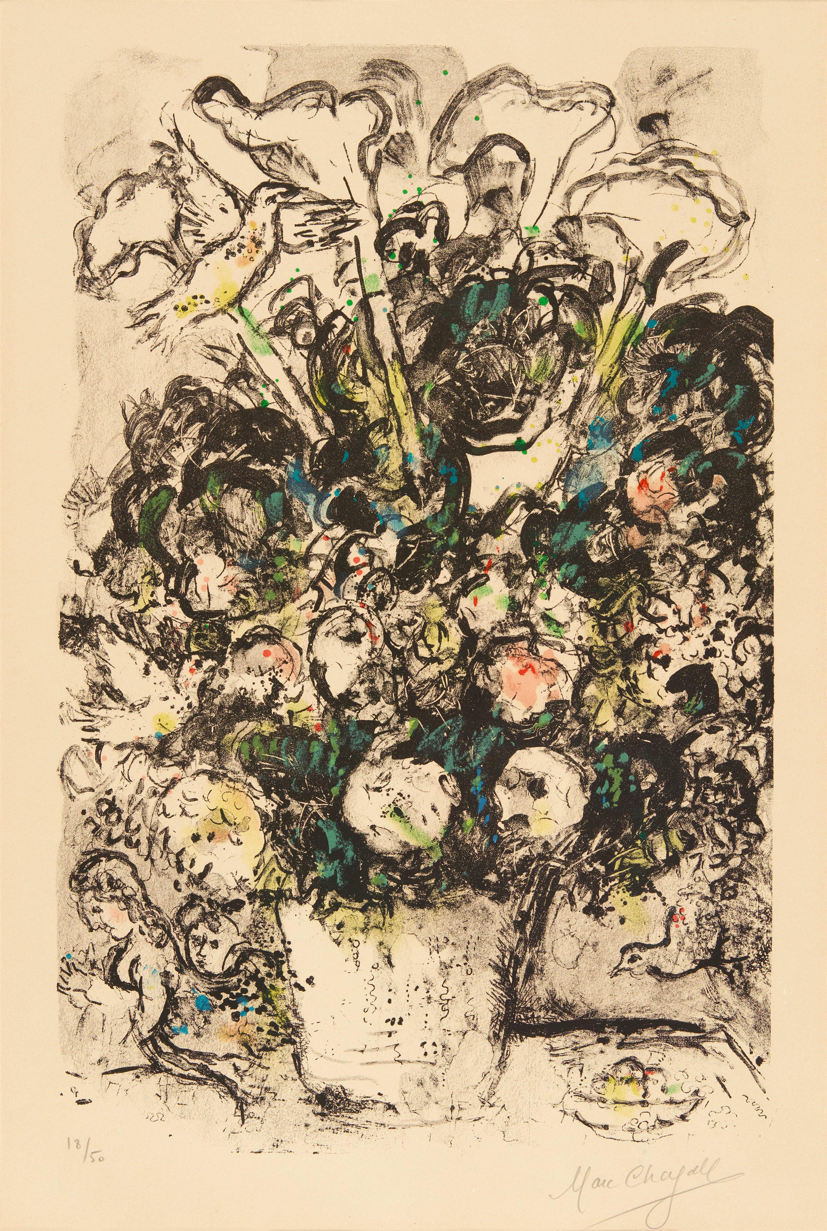 Marc Chagall - Le bouquet blanc (Der weiße Blumenstrauß) - image-1