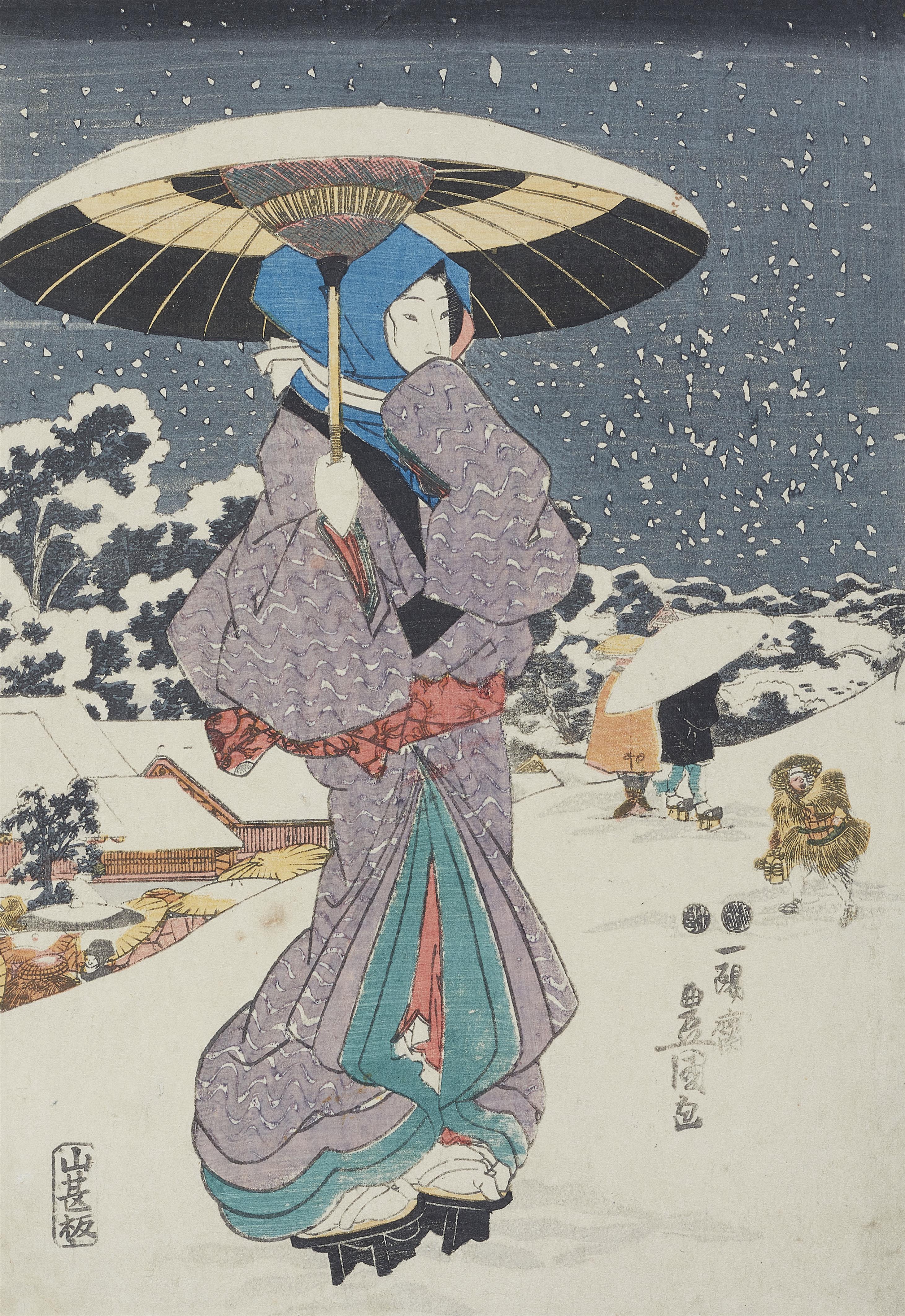 Utagawa Kunisada - Schöne Frauen - image-2