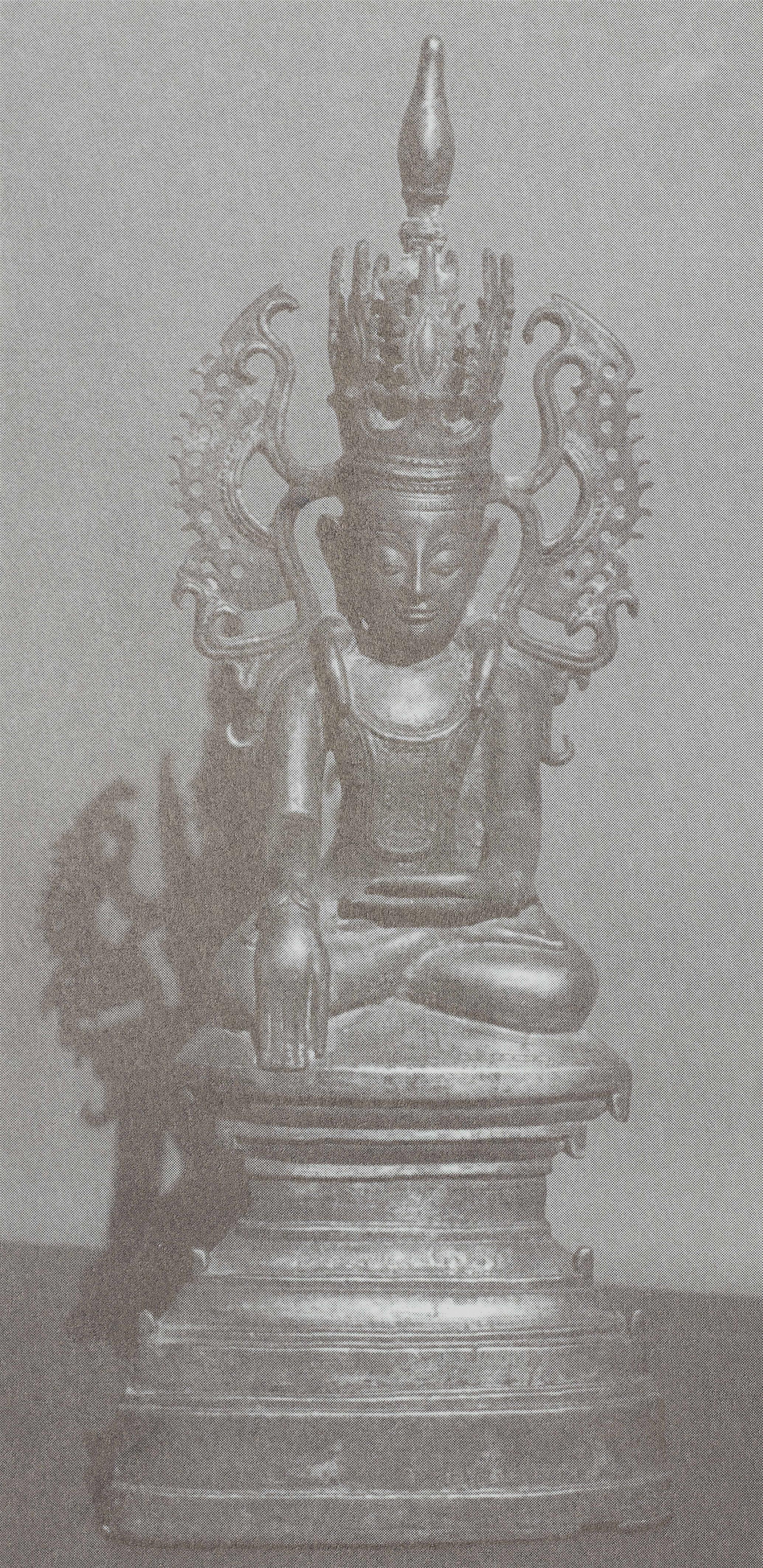 Buddha Jambupati. Bronze. Myanmar. 19. Jh. - image-4