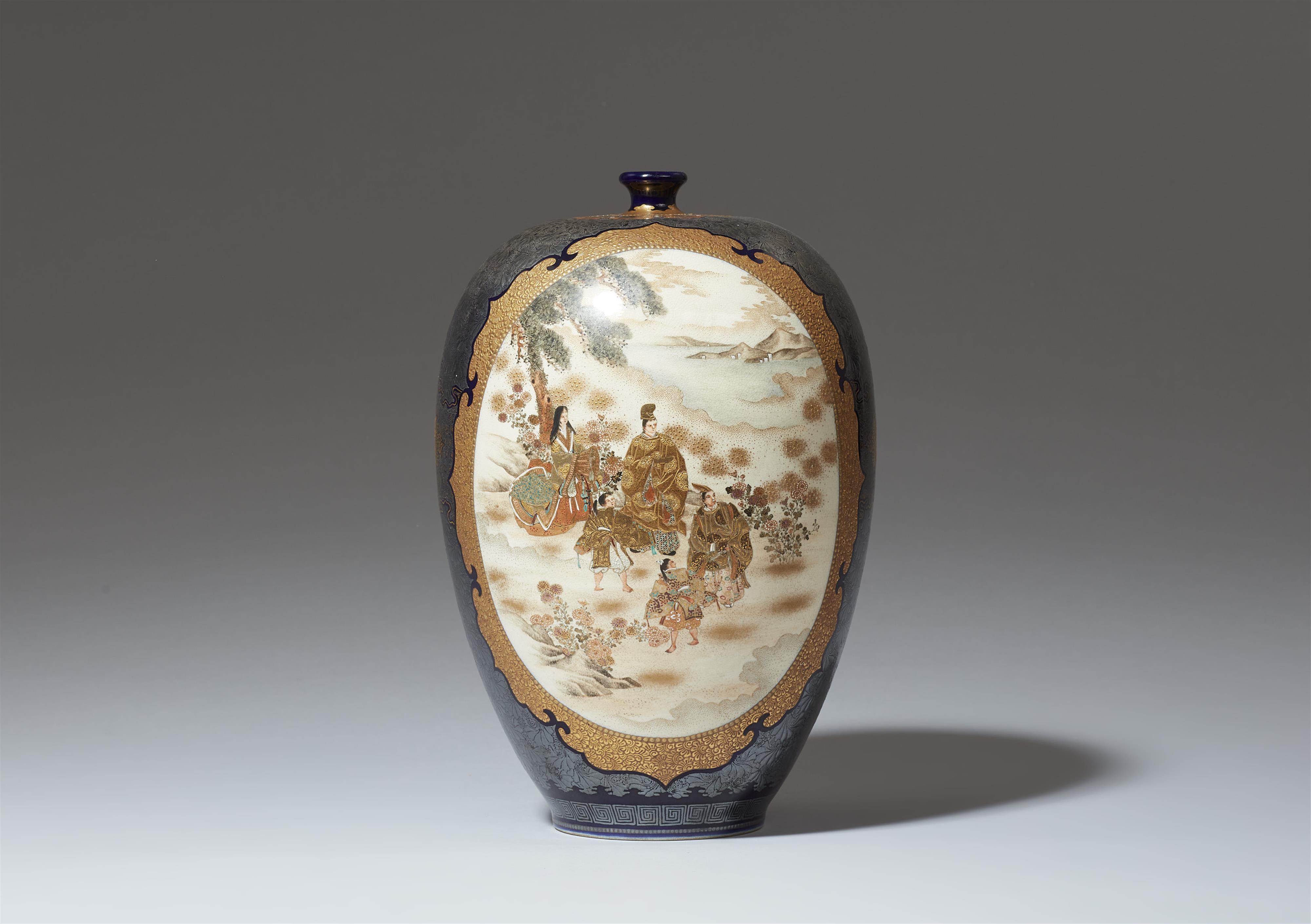 Große Satsuma-Vase. Kyoto. Um 1900 - image-3