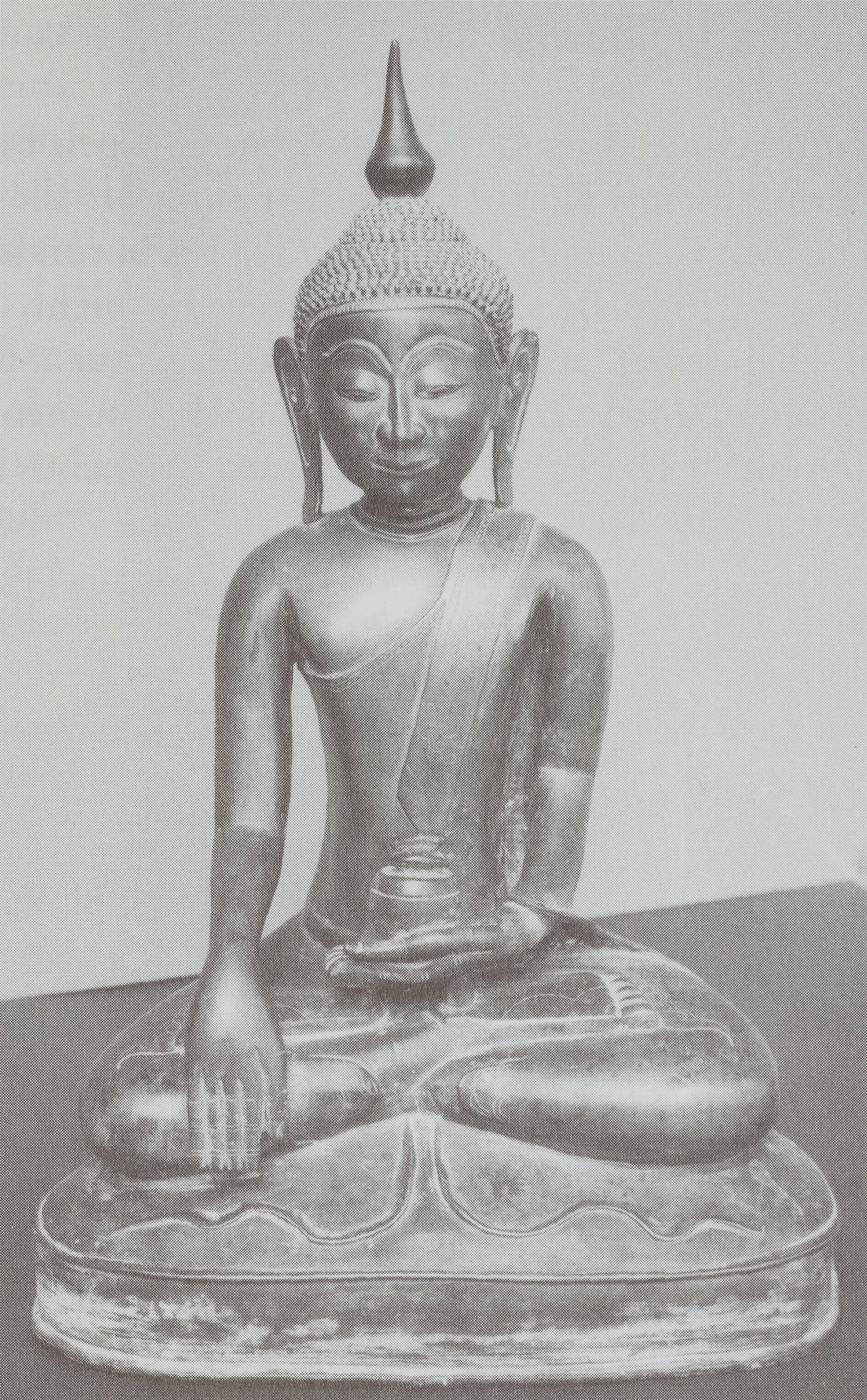 A Burmese copper alloy figure of Buddha Shakyamuni. 19th century - image-4