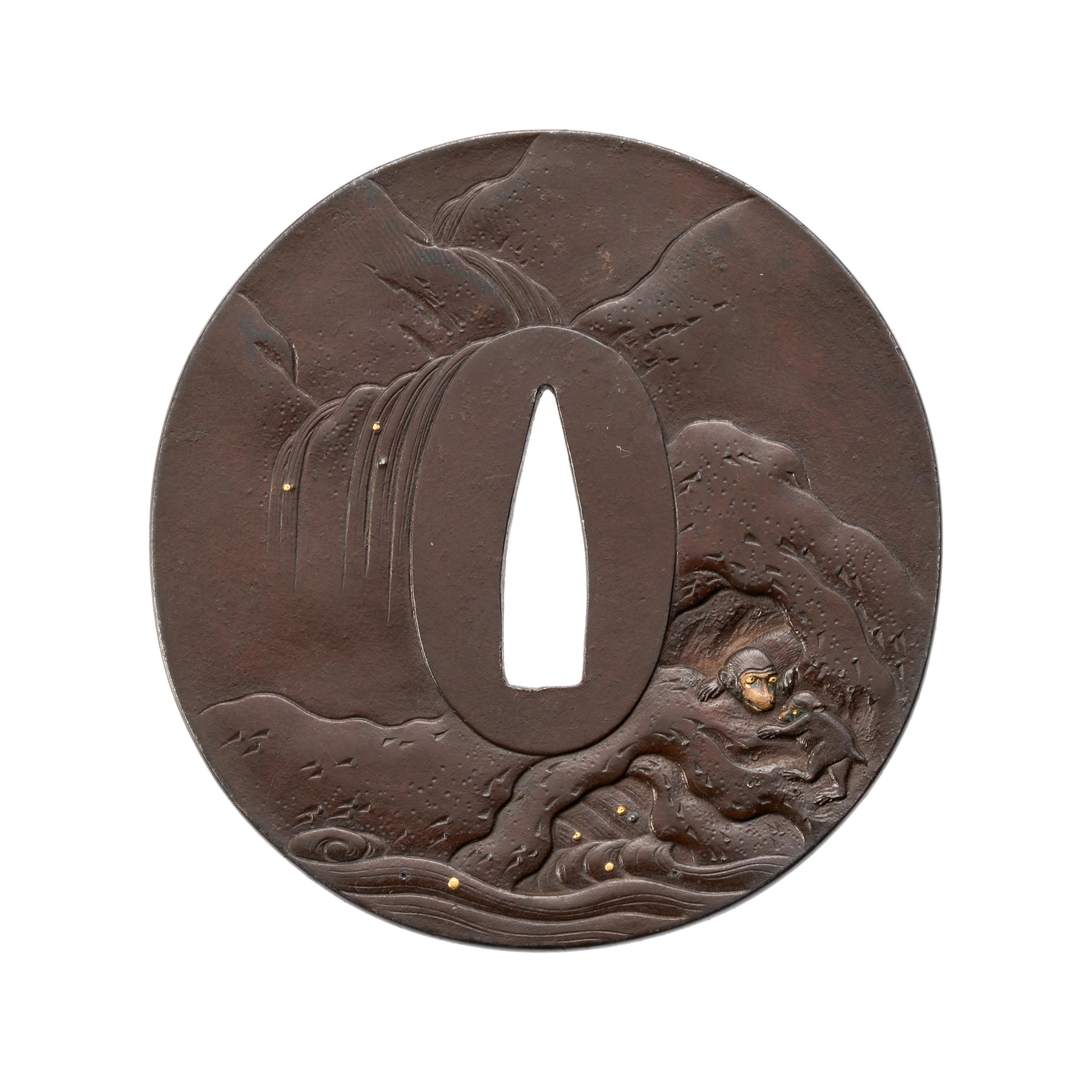 A Choshu iron tsuba. Edo period, early 19th century - image-2