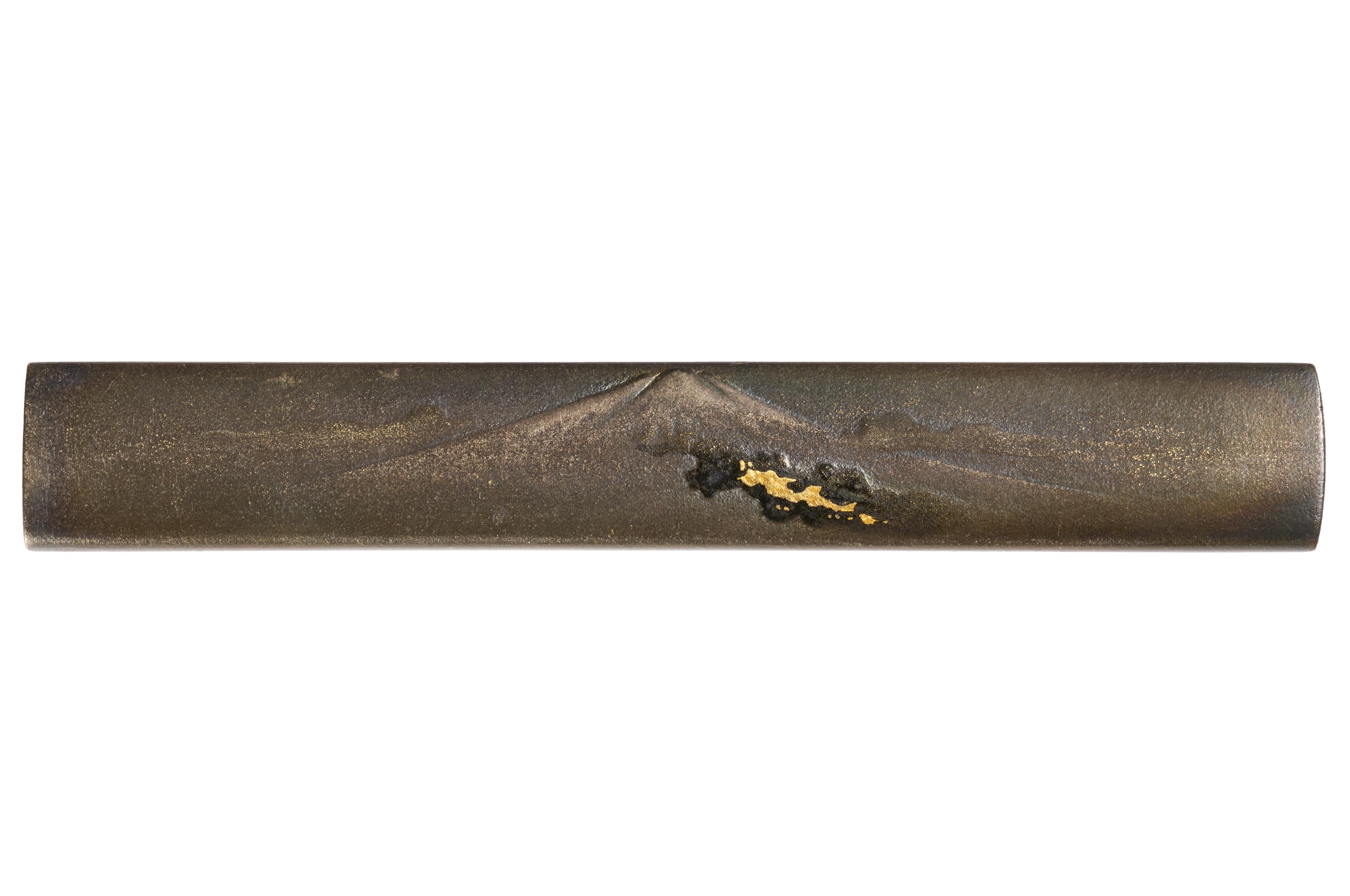 A lacquer kozuka imitating shibuichi by Joka. Early 19th century - image-1