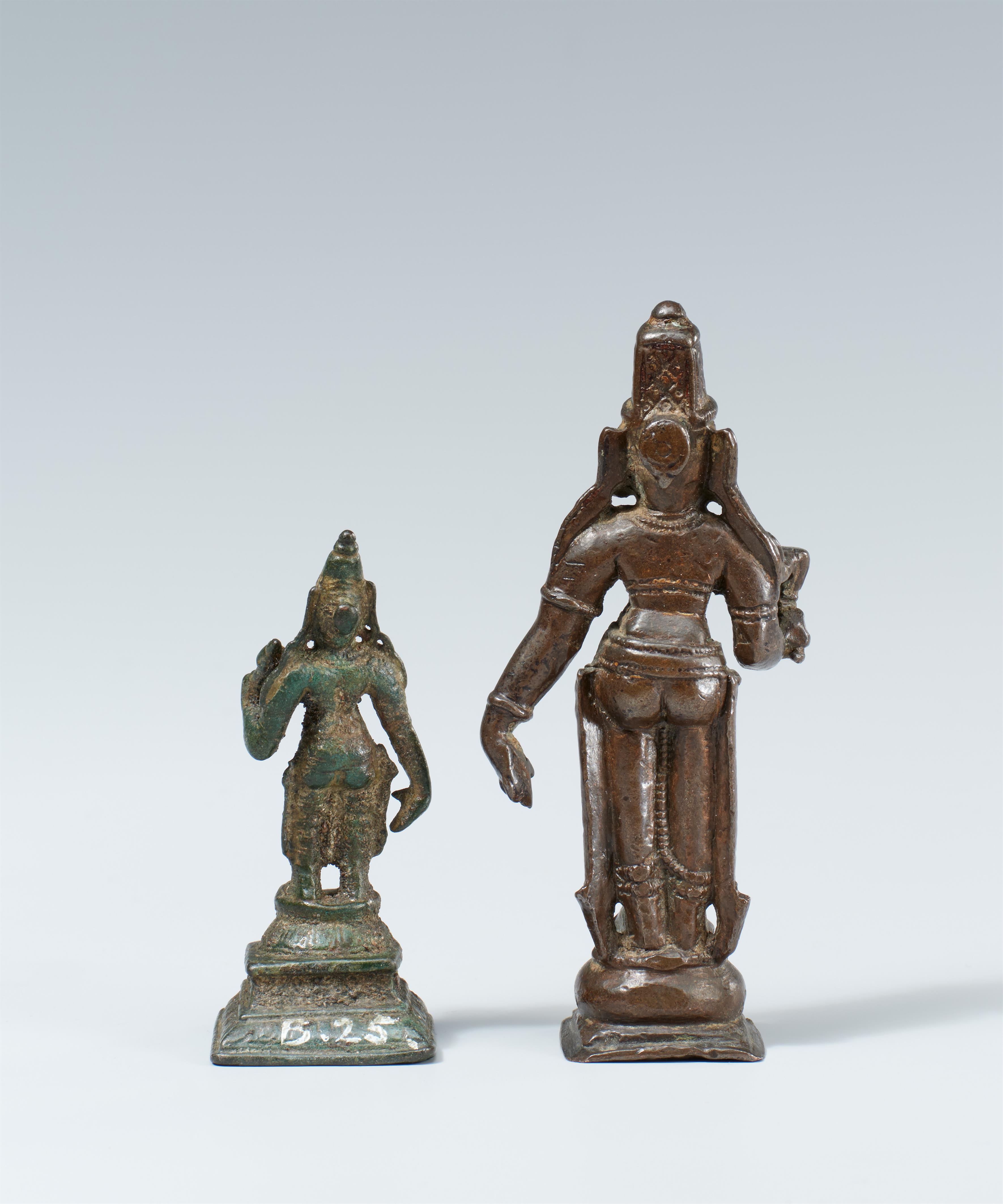 Zwei kleine Figuren. Bronze. Süd-Indien. 19. Jh. oder früher - image-2