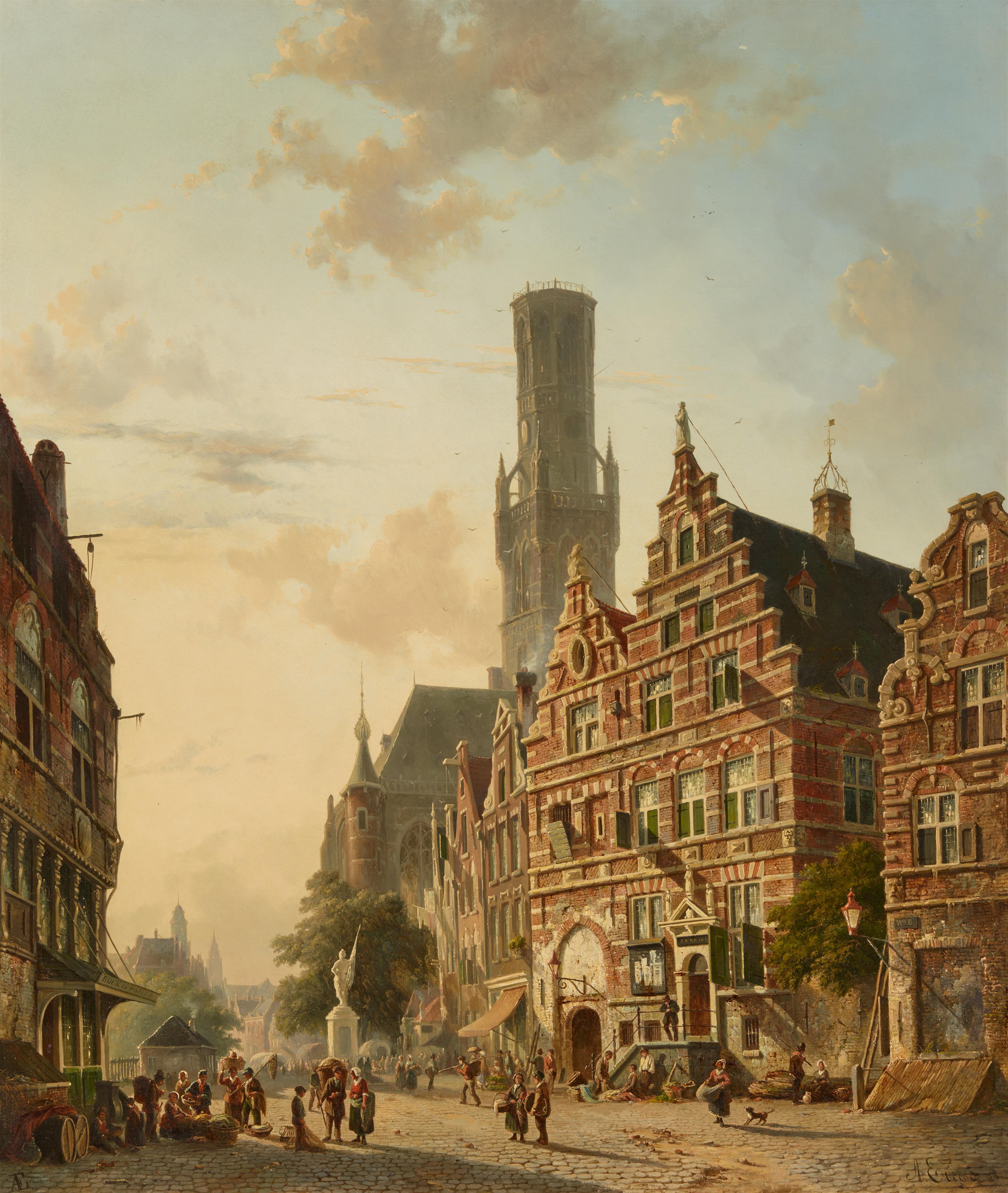 Adrianus Eversen - The Belfry of Bruges - image-1