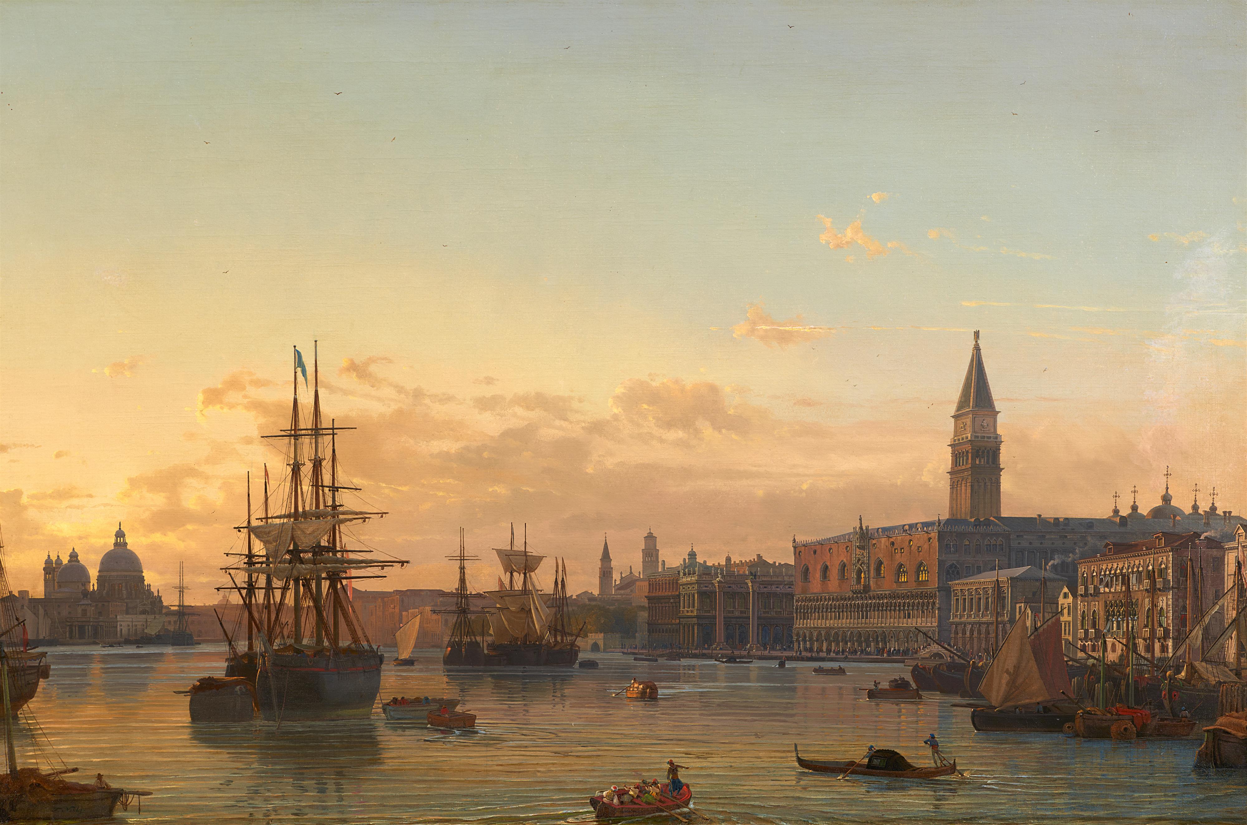 Friedrich Nerly - View of the Bacino di San Marco in Venice - image-1