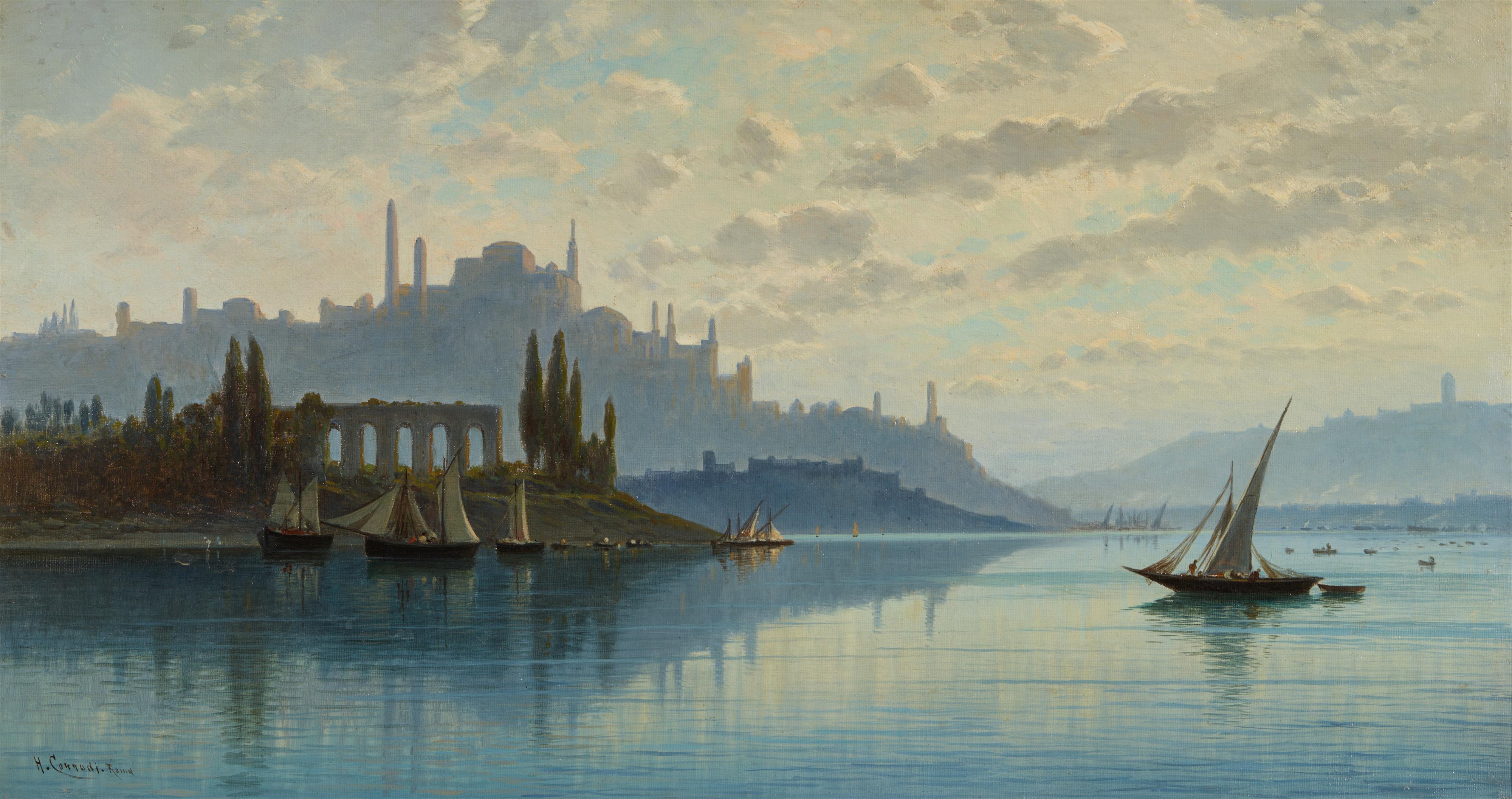 Hermann (David Salomon) Corrodi - View of Constantinopel over the Sea of Marmara - image-1