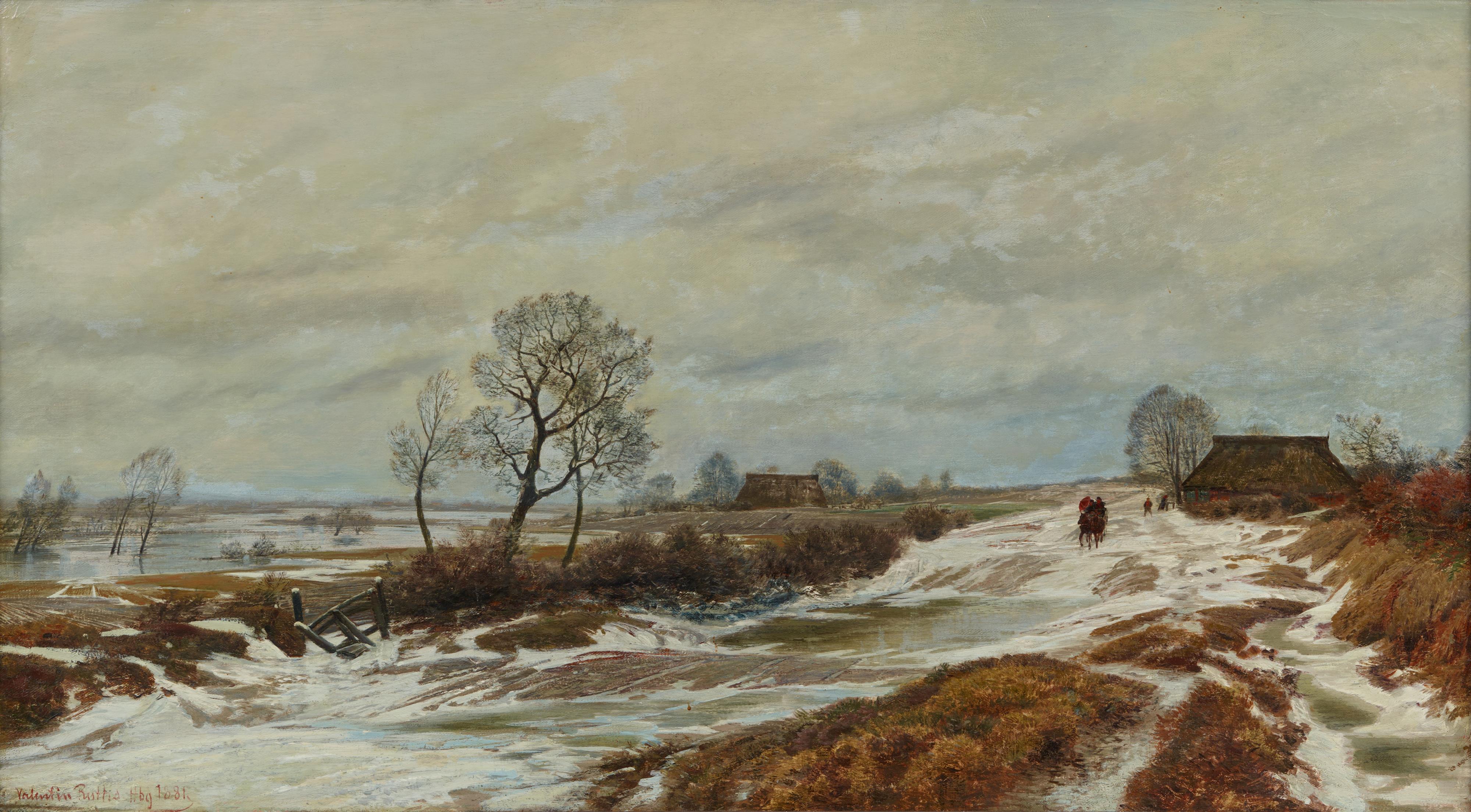 Valentin Ruths - Weite norddeutsche Winterlandschaft - image-1