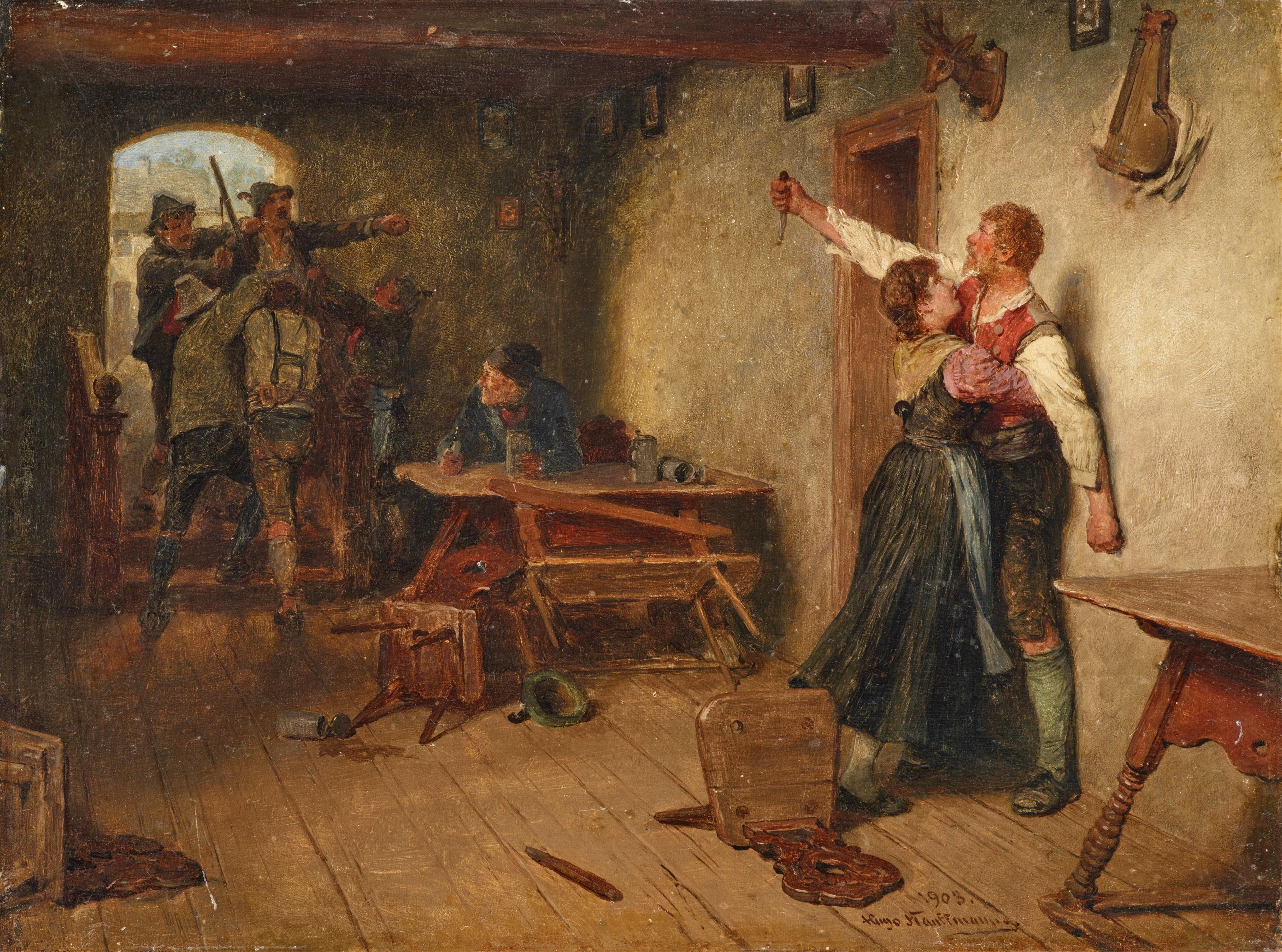 Hugo Kauffmann - A Brawl - image-1