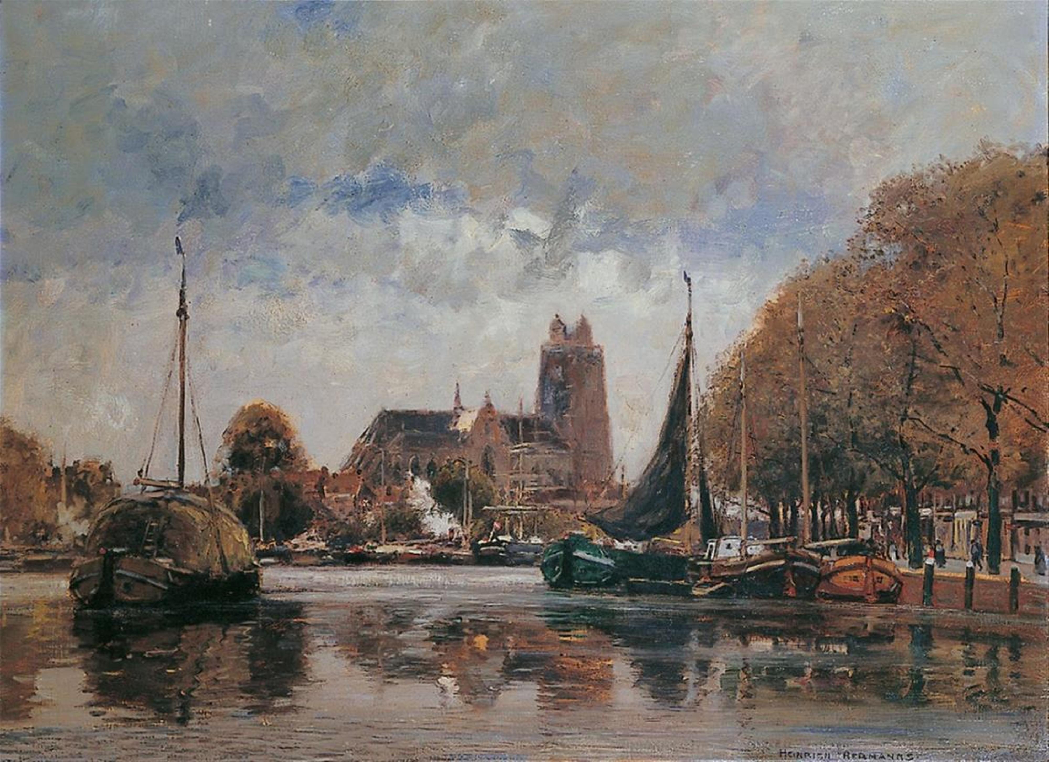 Heinrich Hermanns - HAFEN VON DORDRECHT - image-1