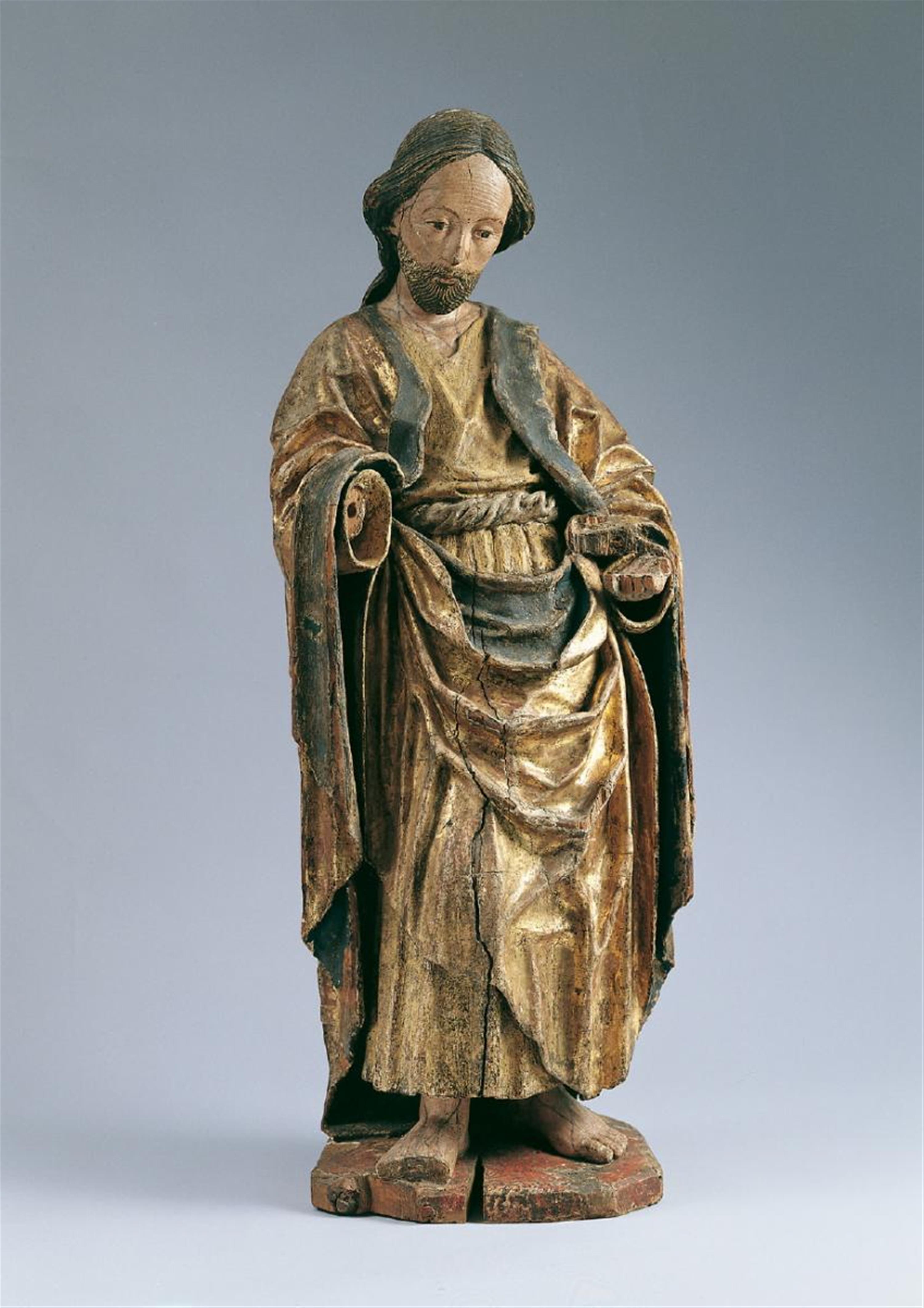 A wood figure of SAINT JOHN THE BAPTIST - image-1