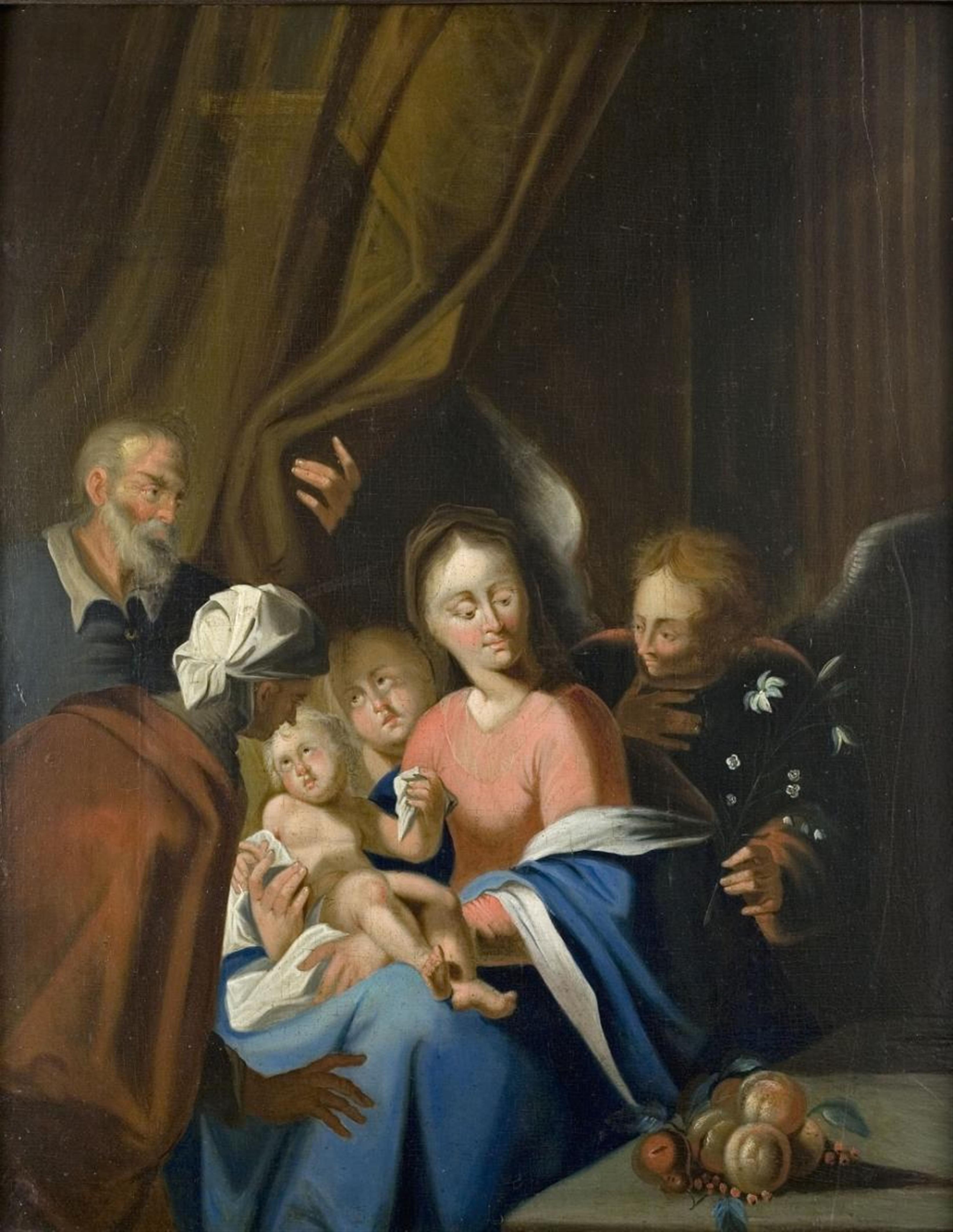 Flämischer Meister des späten 17. Jahrhunderts - HEILIGE FAMILIE (DARBRINGUNG IM TEMPEL?) - image-1