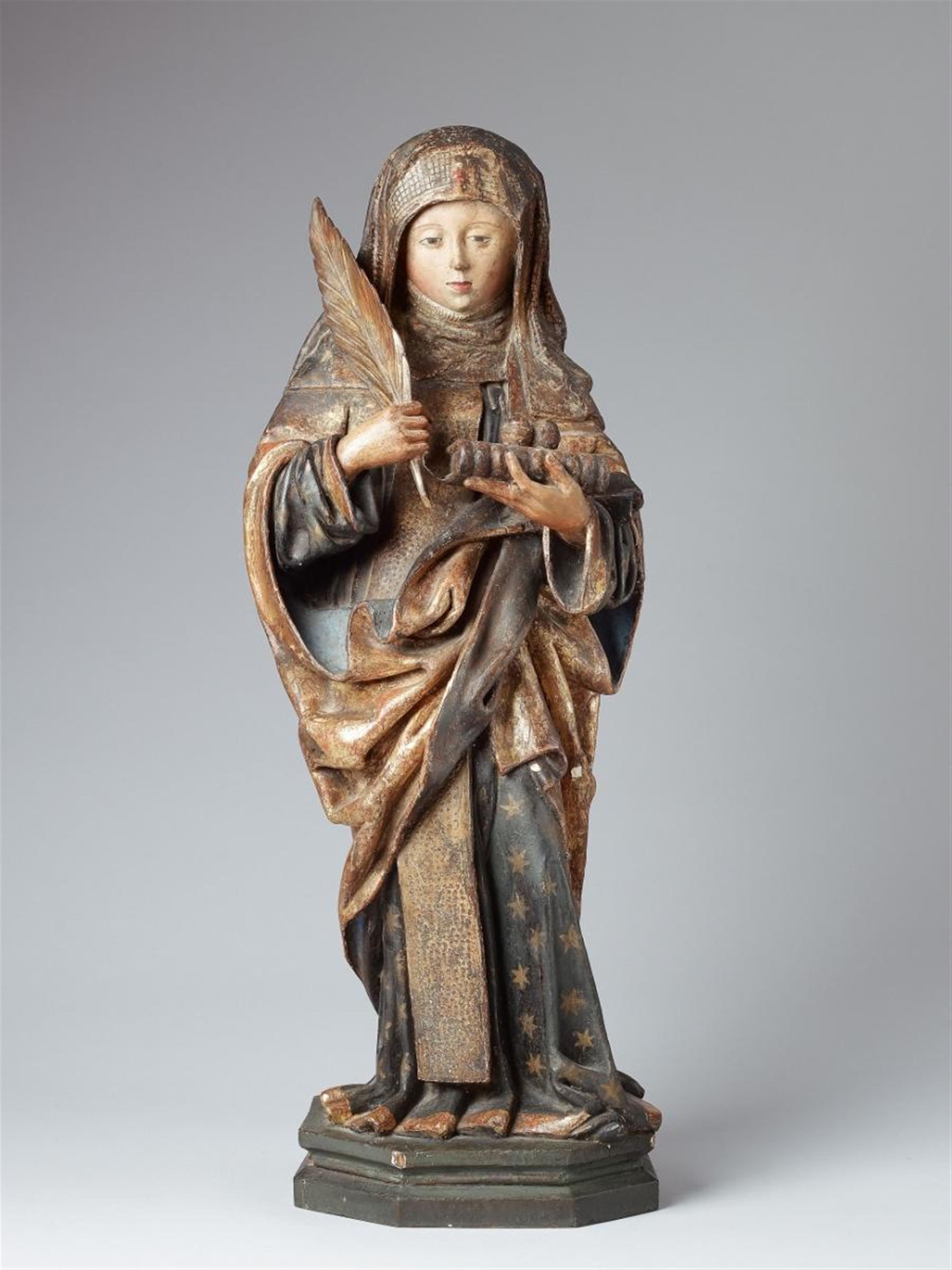 A wood figure of SAINT ODILIA - image-1