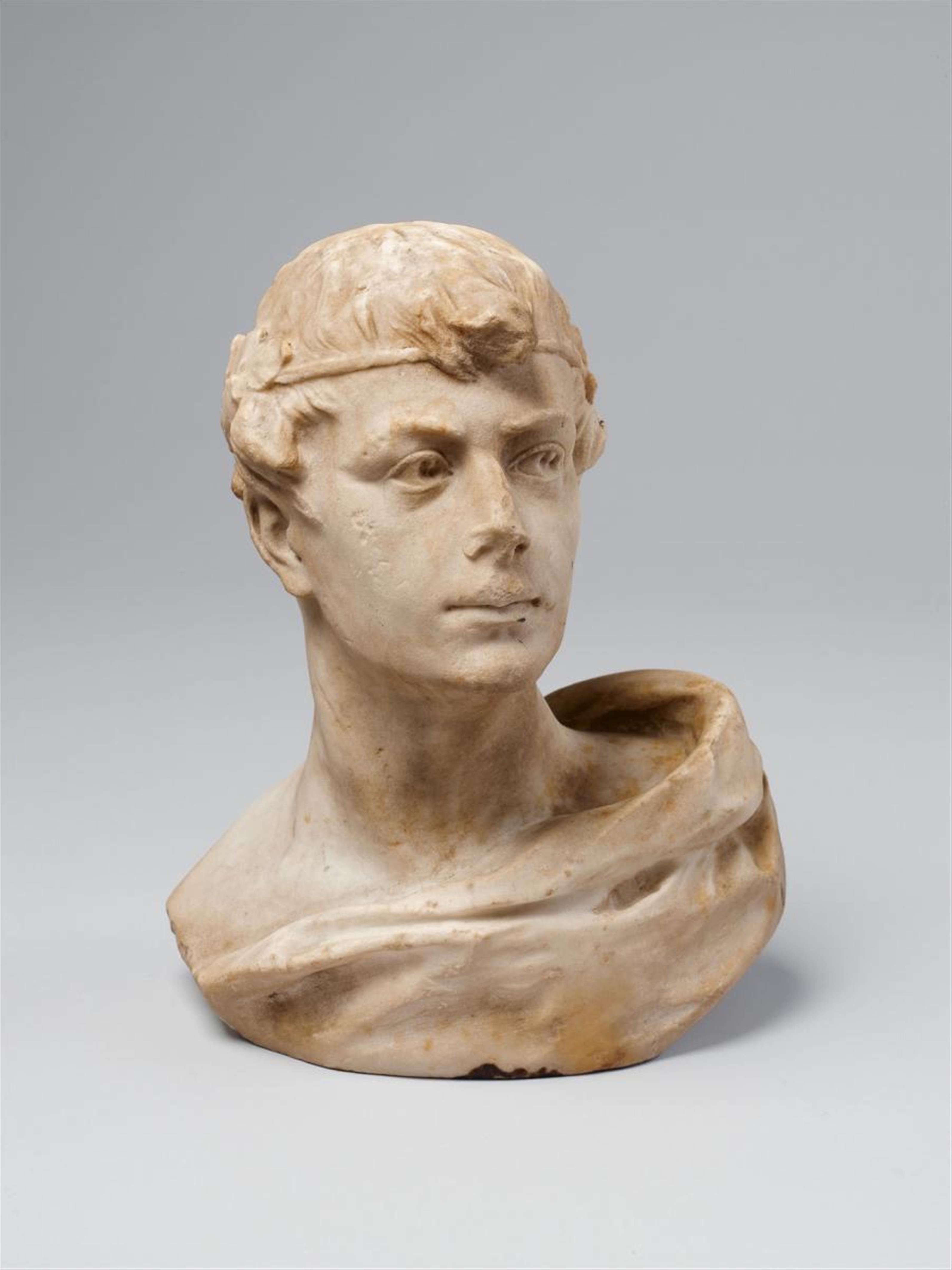A marble figure of A ROMAN EMPERER (?) - image-1