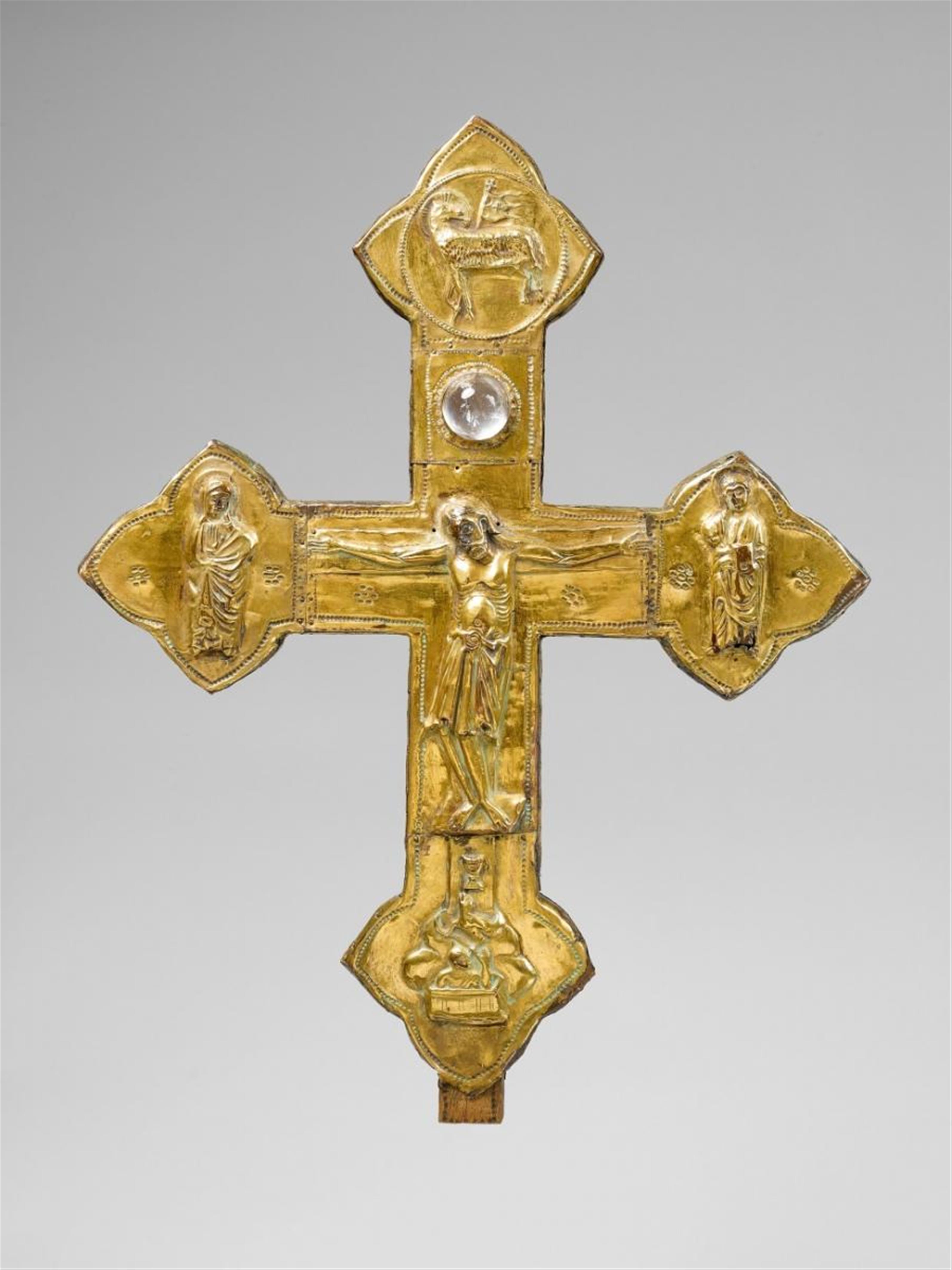 A COPPER CRUCIFIX - image-1