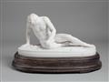 A Roman white marble and oak figure of a dying Gaul. - image-3