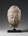 Kopf eines Buddha. Kalkstein. Nördliche Qi/frühe Sui-Zeit, 6. Jh. - image-4