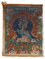 A Tibetan thangka of Vajrabhairava Yamantaka in yab yum. Gouache on cloth. 18th/19th century - image-2