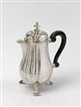 A rare Xanten silver coffee pot. The handles of wood. Marks of Conrad Cornely, ca. 1771 - 75. - image-2