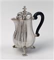 A rare Xanten silver coffee pot. The handles of wood. Marks of Conrad Cornely, ca. 1771 - 75. - image-1