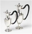 A pair of Augsburg parcel gilt silver decanters. Marks of Johann Andreas Dressel, 1793 - 95. - image-2