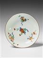 A Meissen porcelain saucer with a palace inventory number. - image-1