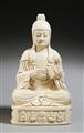 Blanc de chine-Figur eines Lama. 20. Jh. - image-1