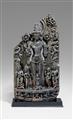 A Pala black stone stele of Surya. Northeastern India. 12th century - image-2