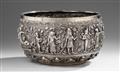A very large Burmese silver bowl. Early 20th century - image-1