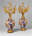 A pair of Japanese vases mounted as candelabra - image-1