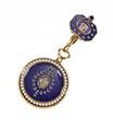 A Geneva 18k gold and enamel pocketwatch and chatelaine. - image-1