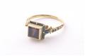 An 18k gold and enamel Neorenaissance ring. - image-1