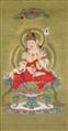 and Anonymous
Anonymous painter . 20th century - Buddha Maitreya by an anonymous painter. Ink and colour on silk. 20th century. - image-1