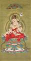 and Anonymous
Anonymous painter . 20th century - Buddha Maitreya by an anonymous painter. Ink and colour on silk. 20th century. - image-2