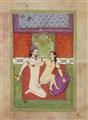 23 erotische Malereien. Wohl Rajasthan. 19./20 Jh. - image-3