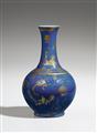 A powder blue glazed vase. 19th century - image-2