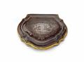 A rare gilt copper-mounted Bayreuth faience snuff box - image-1