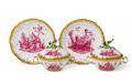 A rare pair of Meissen tureens with presentoirs - image-1