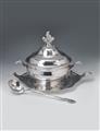 An Augsburg rococo silver tureen and cover with its stand - image-1