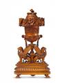 An Italian carved fruitwood neoclassical centrepiece - image-1