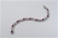 An 18k white gold, ruby and diamond bracelet - image-2